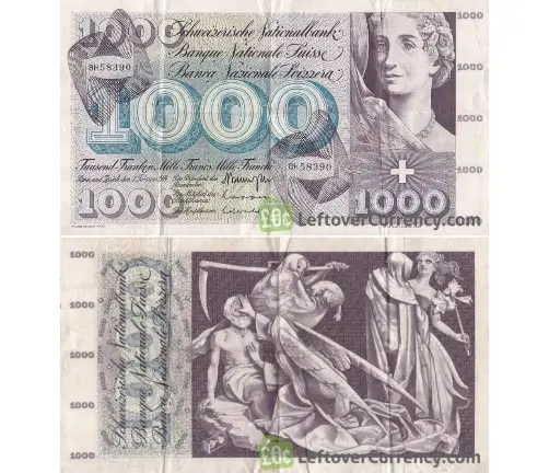 Nota de 1.000 Francos - 1957 até 1977