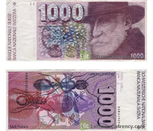 Nota de 1.000 Francos - 1978 até 2000