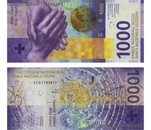 Nota de 1.000 Francos - 2019 até hoje
