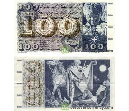 Nota de 100 Francos - 1957 até 1977