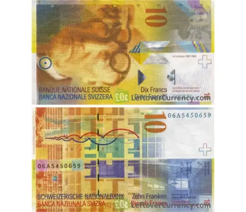 Nota de 10 Francos - 1997 até 2016