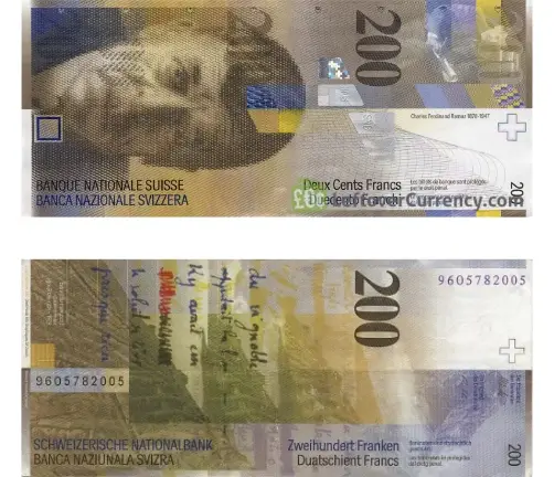 Nota de 200 Francos - 1997 até 2016