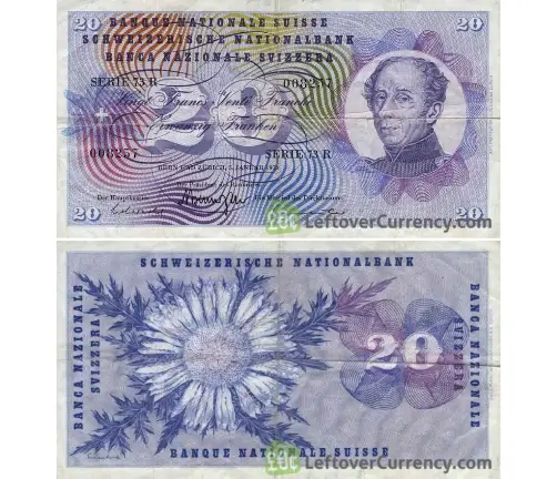 Nota de 20 Francos - 1956 até 1977