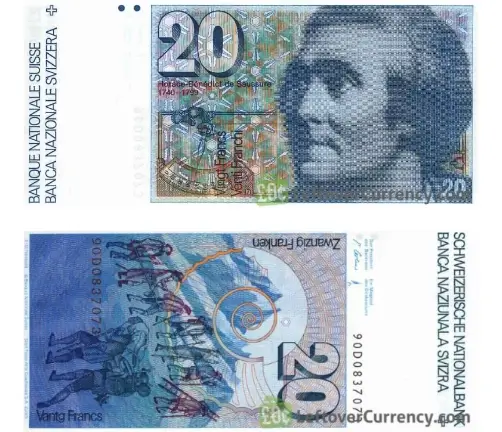 Nota de 20 Francos - 1979 até 2000