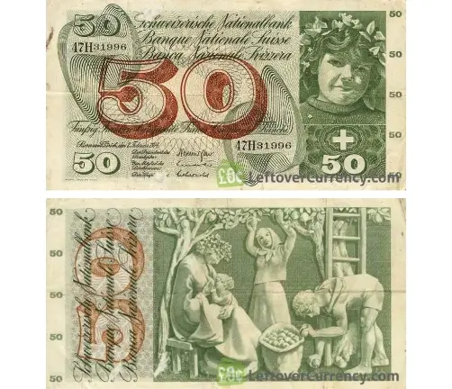 Nota de 50 Francos - 1957 até 1977